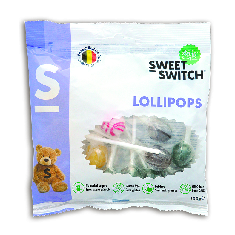 SWEET-SWITCH LOLLIPOPS 100GR