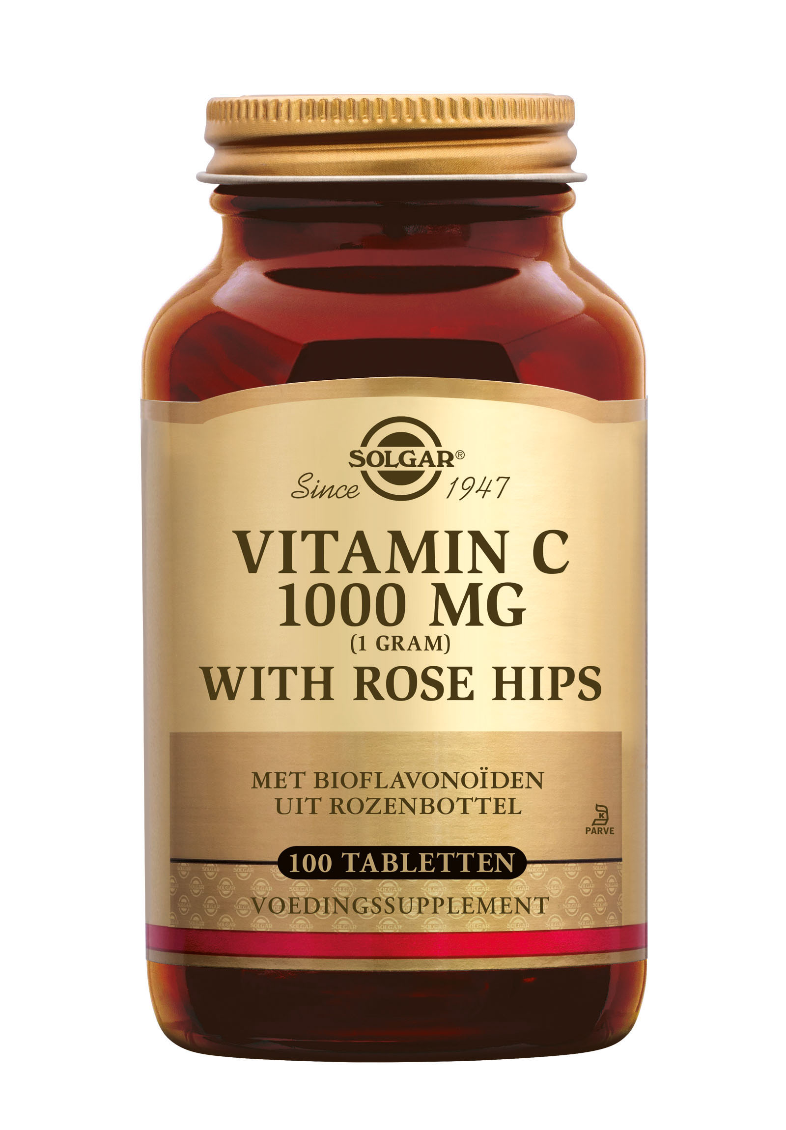 Solgar Vitamin C with Rose Hips 1000 mg (100 stuks)