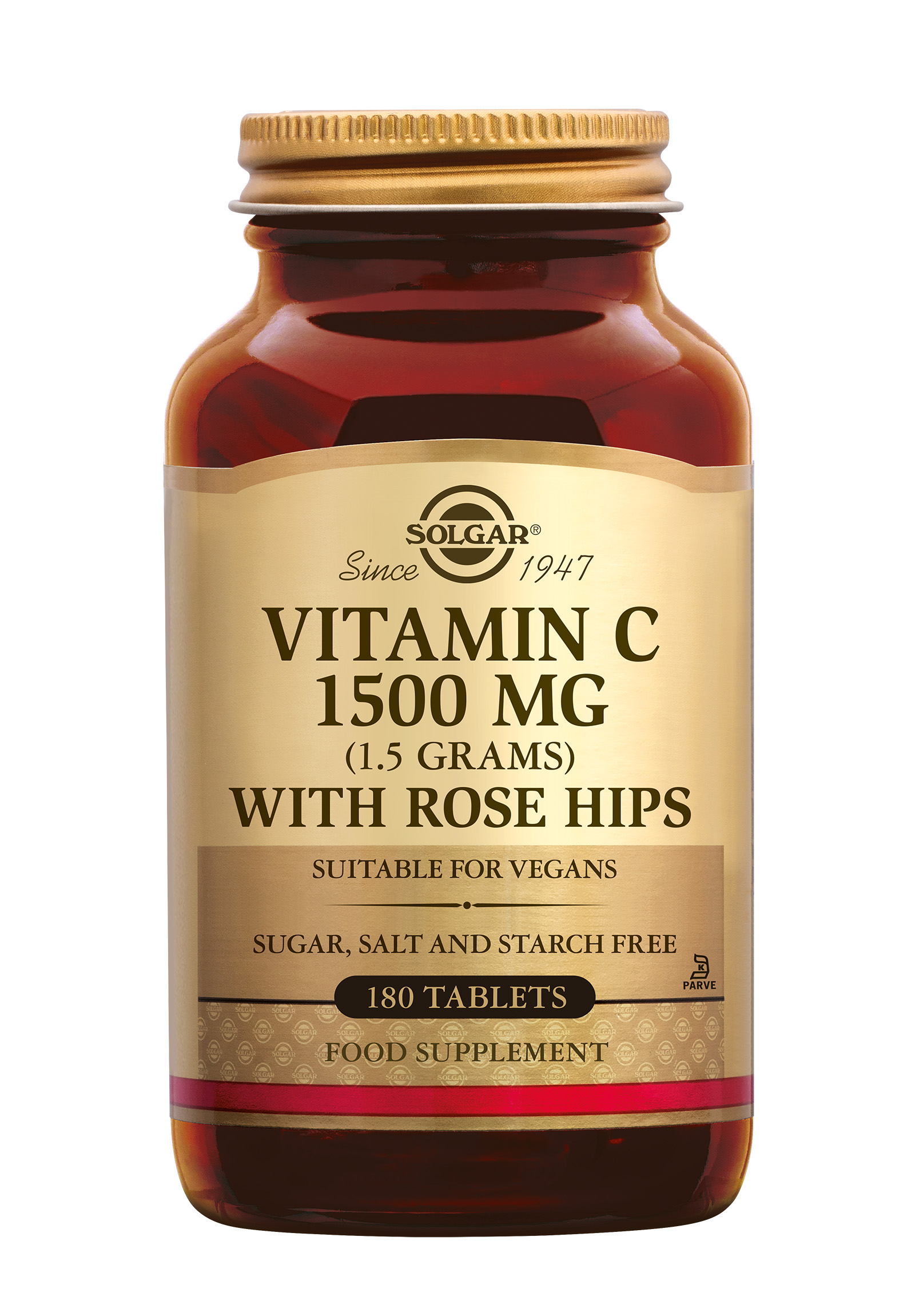 Solgar Vitamin C with Rose Hips 1500 mg (180 stuks)