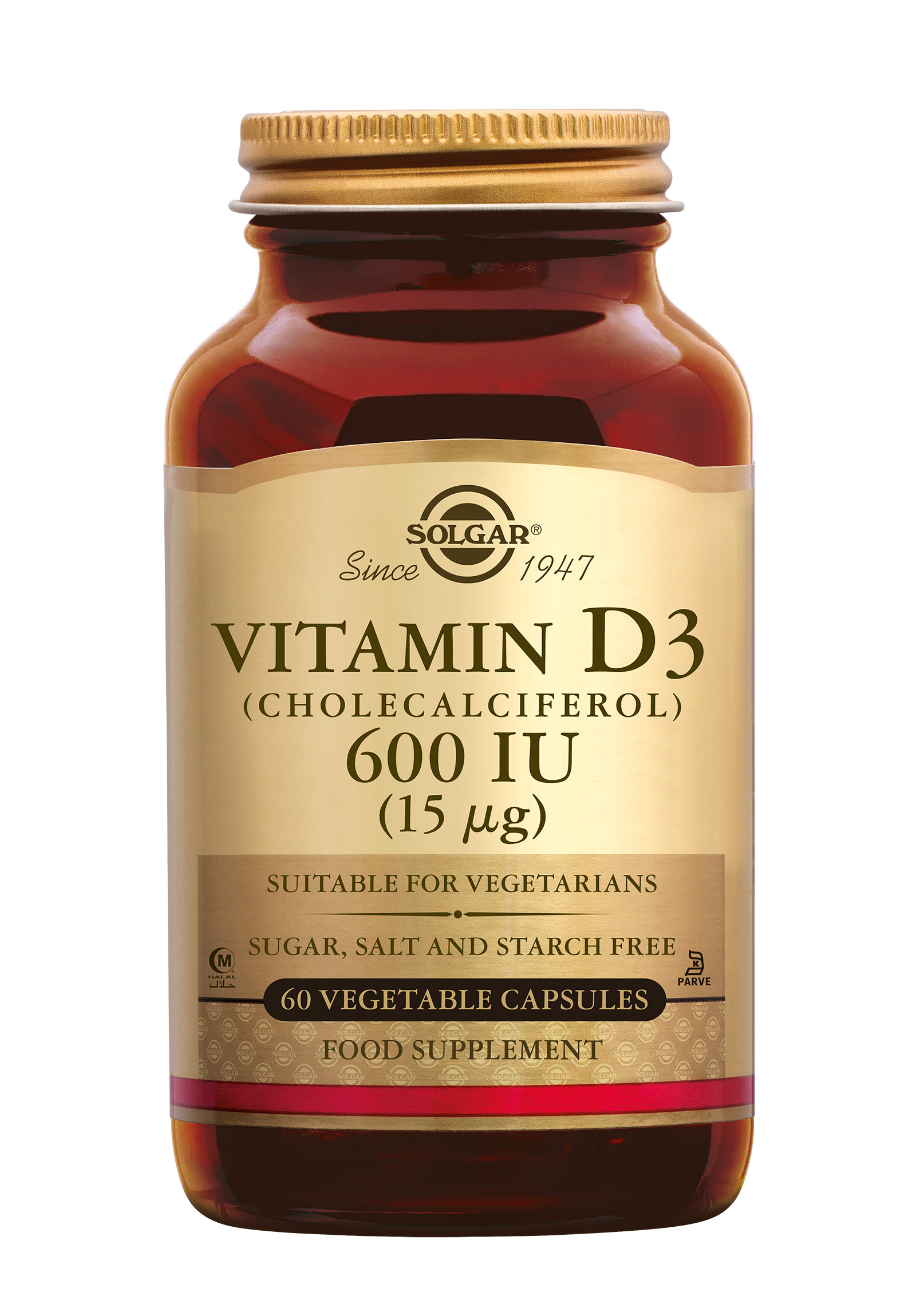 Solgar Vitamin D-3 600 IU (60 stuks)