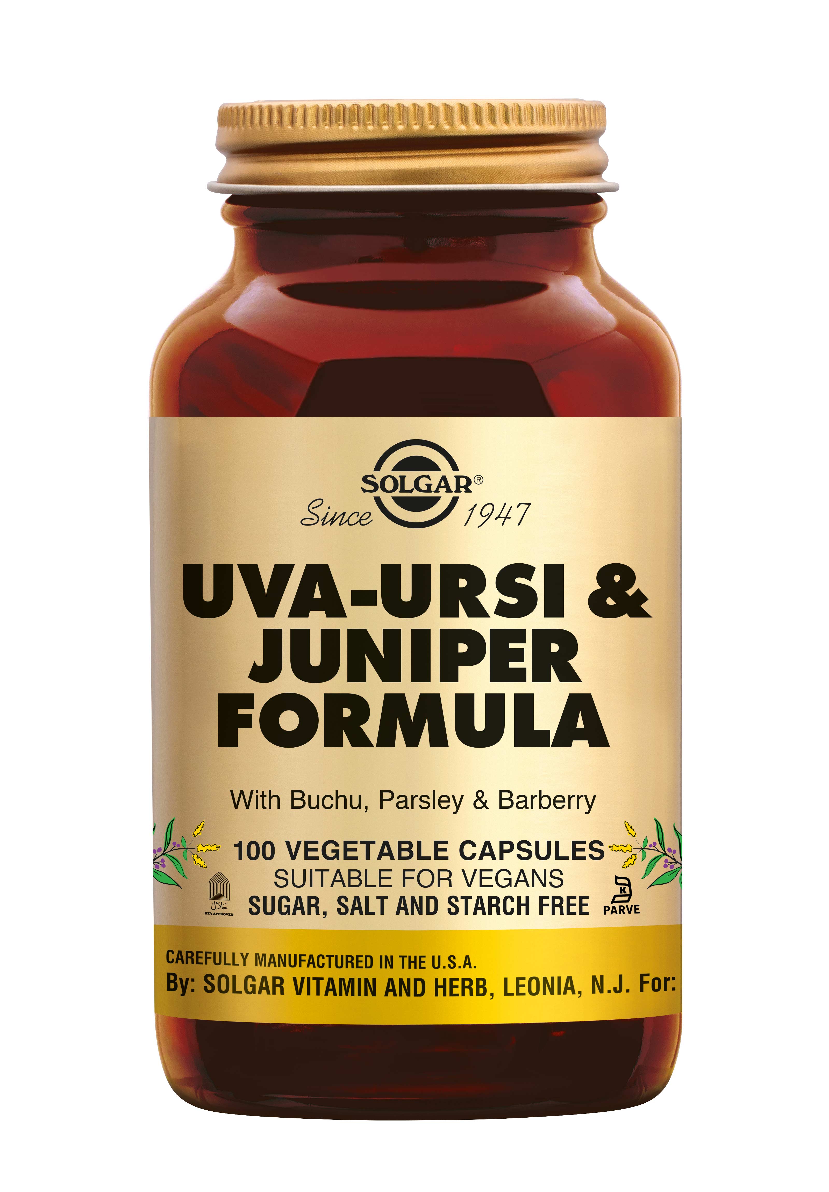 Solgar Uva Ursi & Juniper Formula (100 stuks)