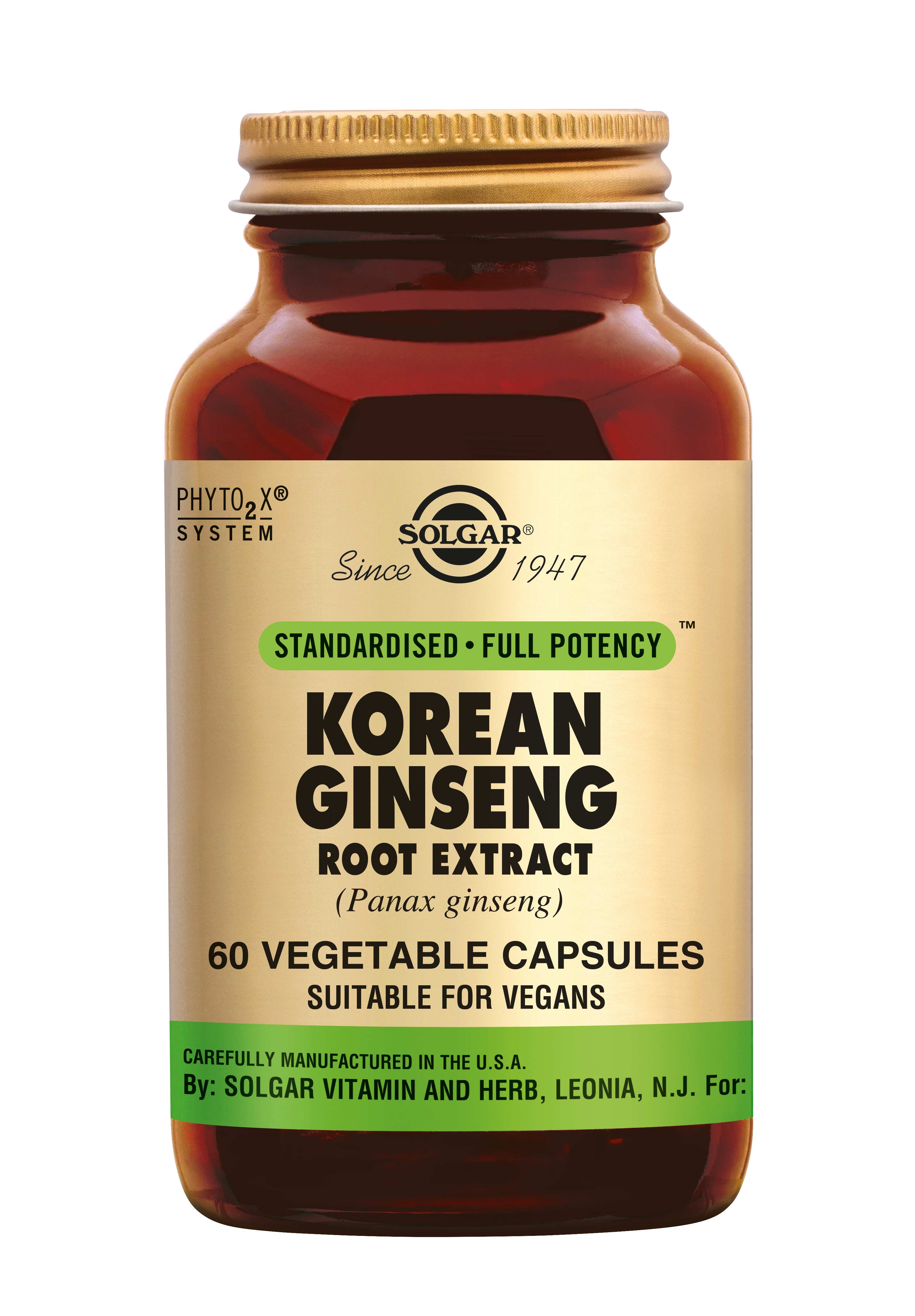 Solgar Ginseng Korean Root Extract (60 stuks)