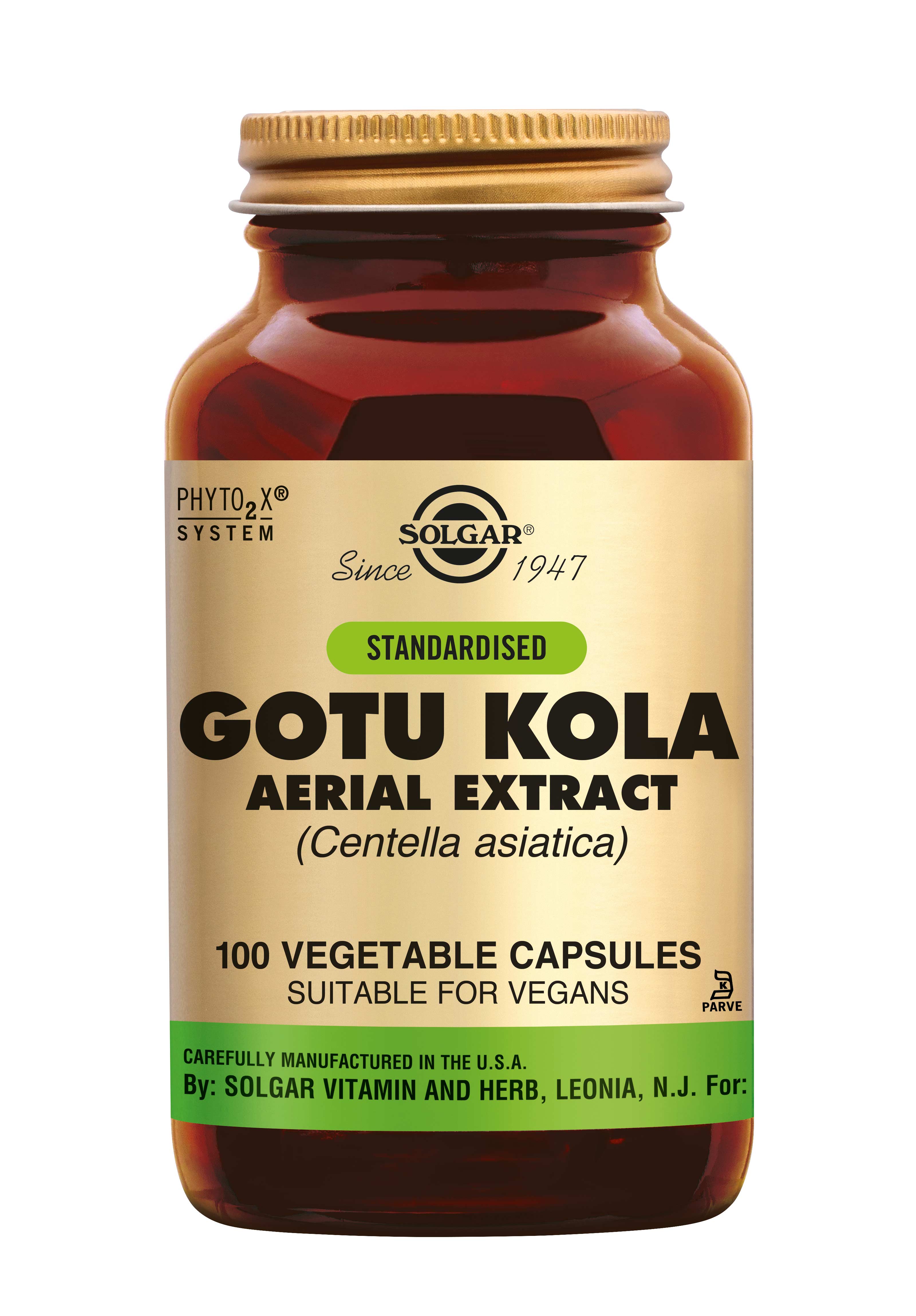 Solgar Gotu Kola Aerial Extract (100 stuks)