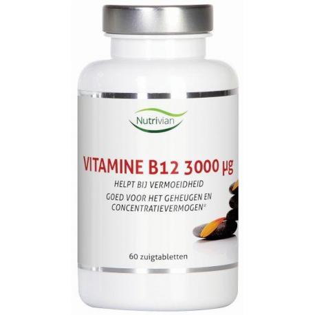 NUTRIVIAN VIT B12 3000MCG 60TB